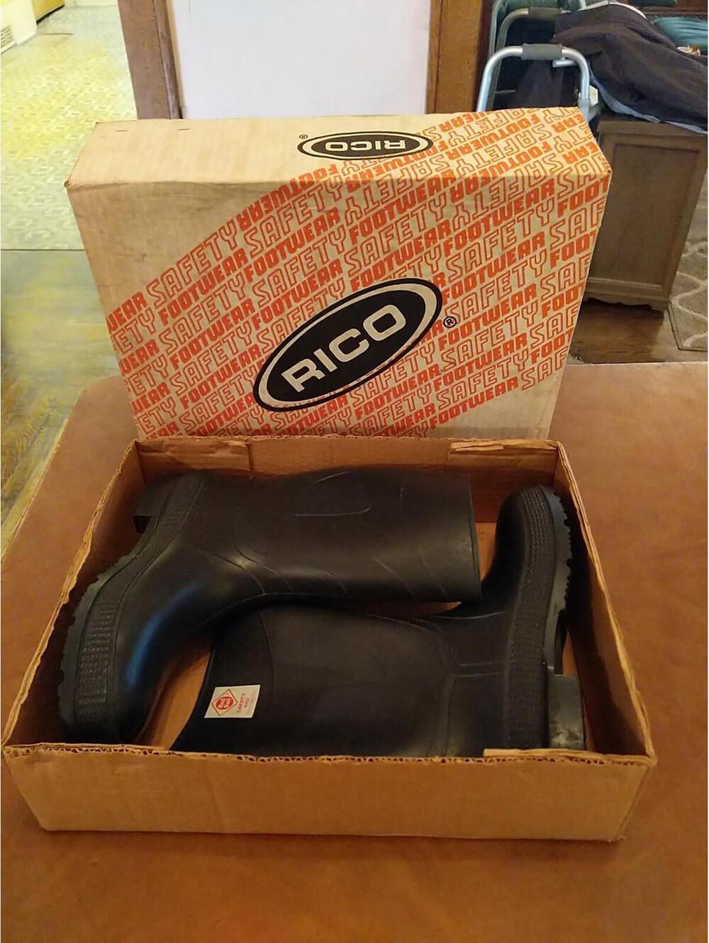 Rico Steel Toe Rubber Boots Sz 11